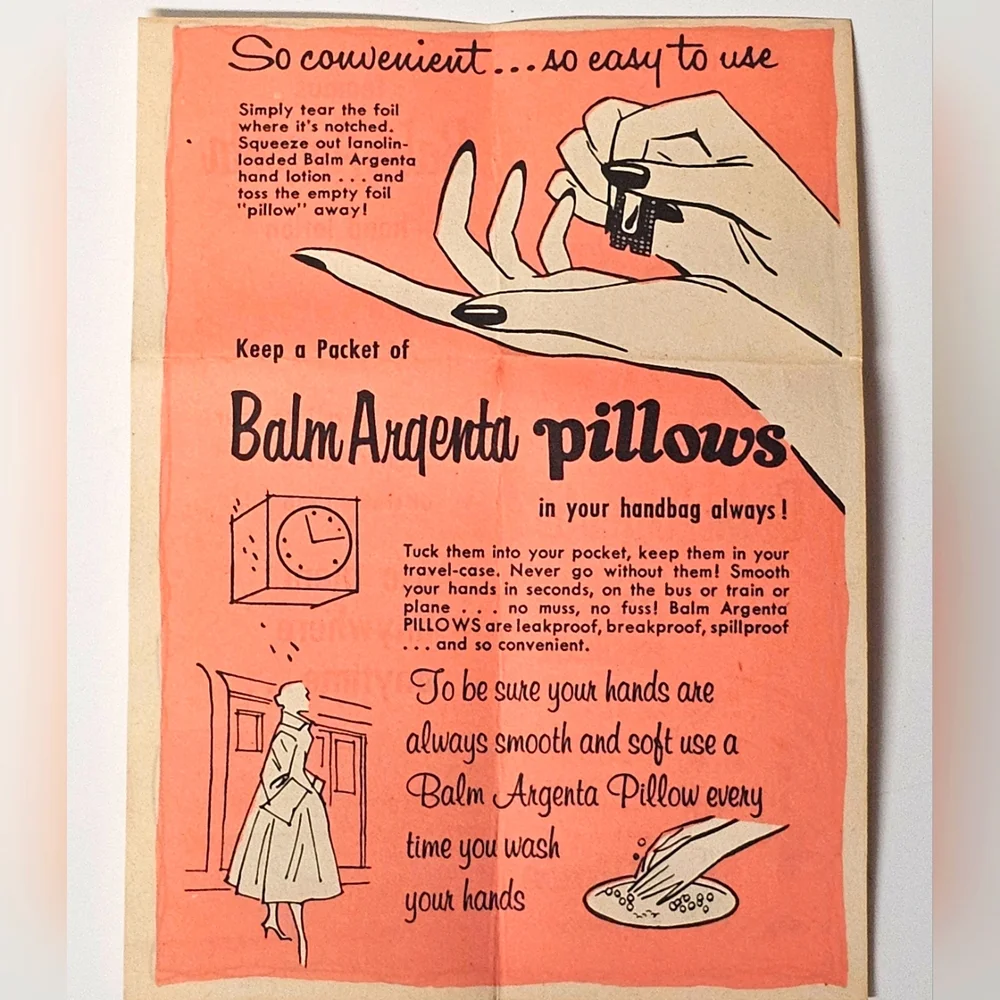 Vintage Seasons Greetings 1957 Lotion & Face Fresheners w/ Manual